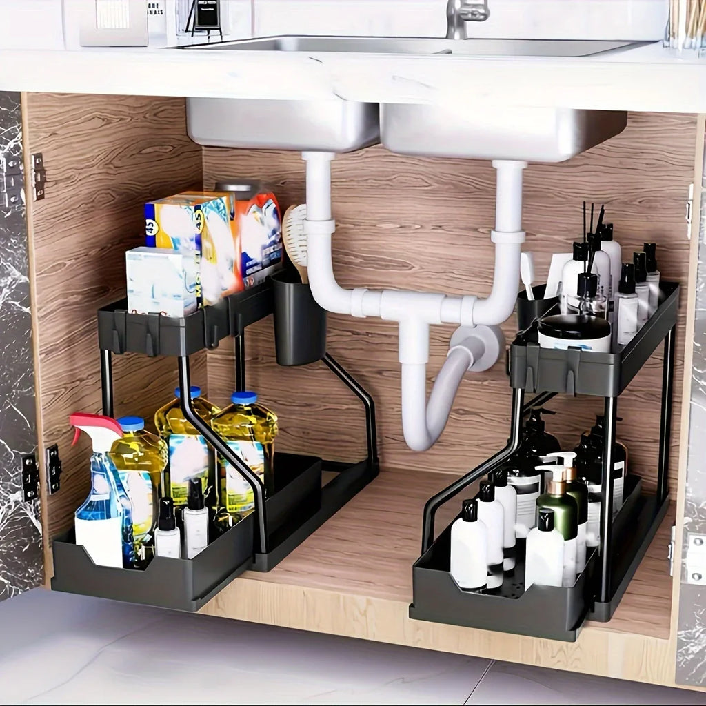 Clean Hoy™ 2-Tier Pull-Out Sink Organizer