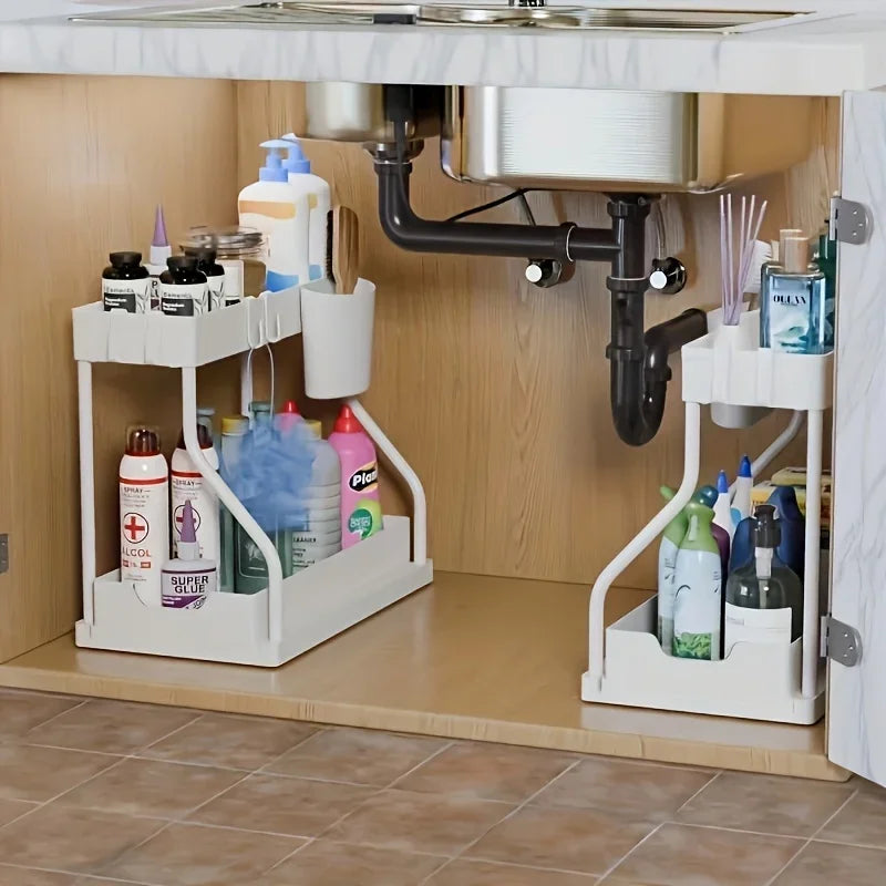 Clean Hoy™ 2-Tier Pull-Out Sink Organizer